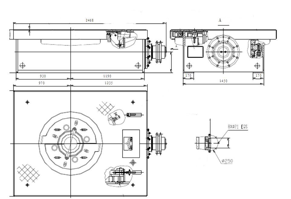rotary table drawing